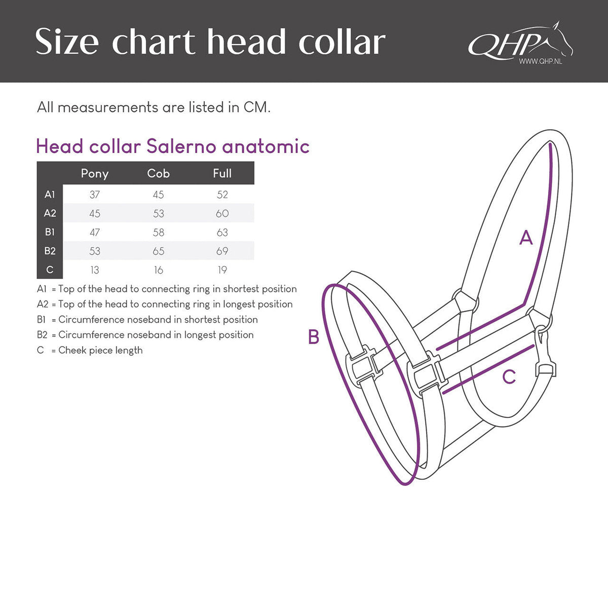 Head collar Salerno anatomic