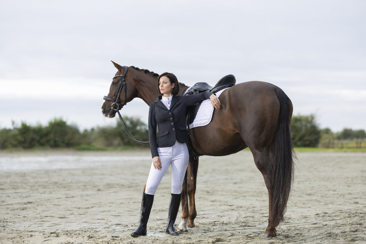 Saddle cloth -Amalfi Competition- 1200 white / Pony dressage