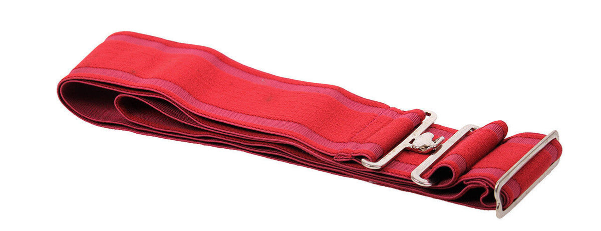 Elasticized rug strap