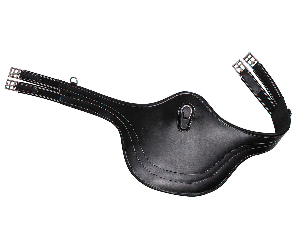Belly guard girth with luxury stitching