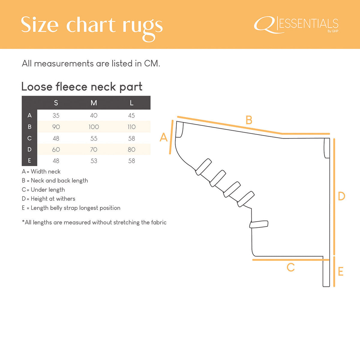 Loose fleece neck part