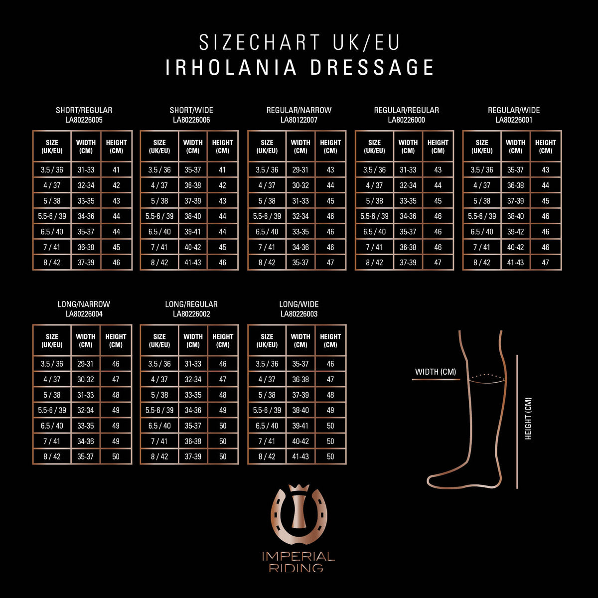 Riding boots IRHOlania Deluxe Dressage Long/Wide