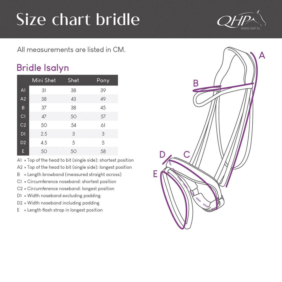Bridle Isalyn incl. reins
