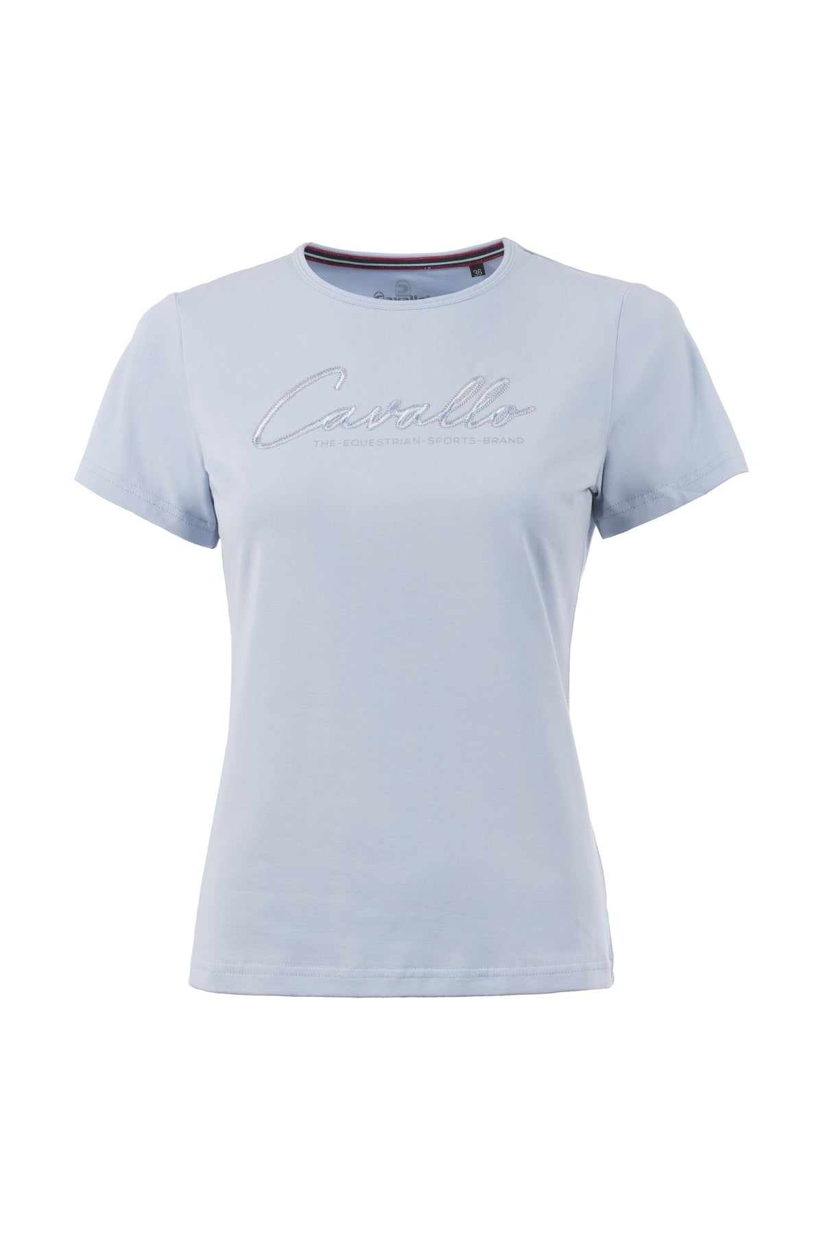 t-shirt cavalnahal – sportig t-shirt i mjuk bomullsjersey för damer