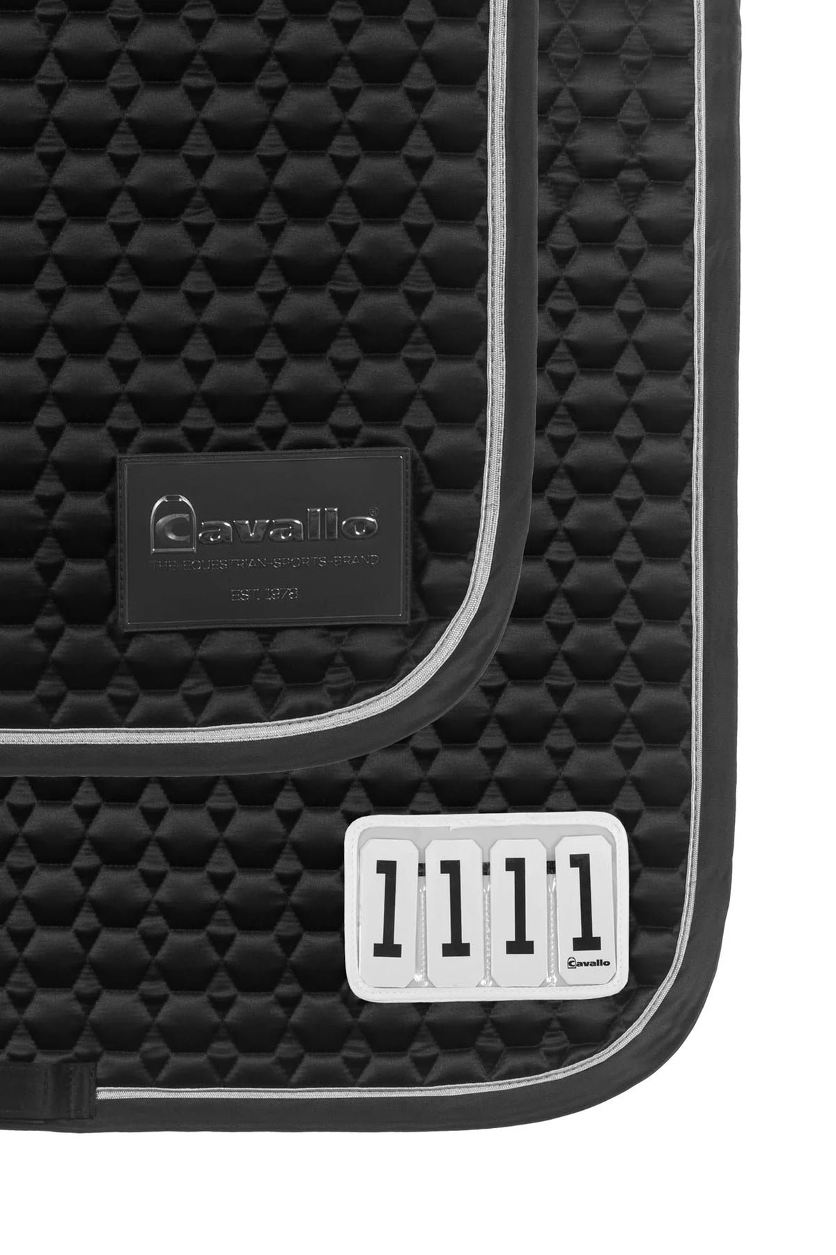 saddle pad CAVALJOLLY-
all-over quilting, removable start numbers