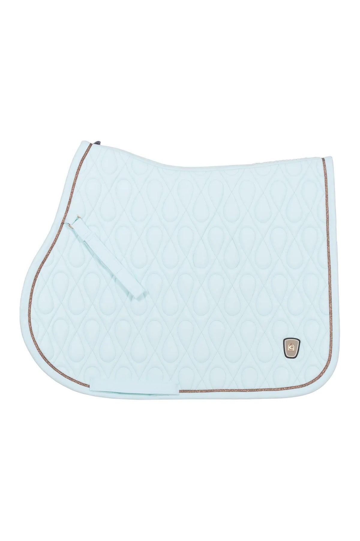 saddle pad CAVALPOLLY elaborate quilting pattern, gold-coloured details