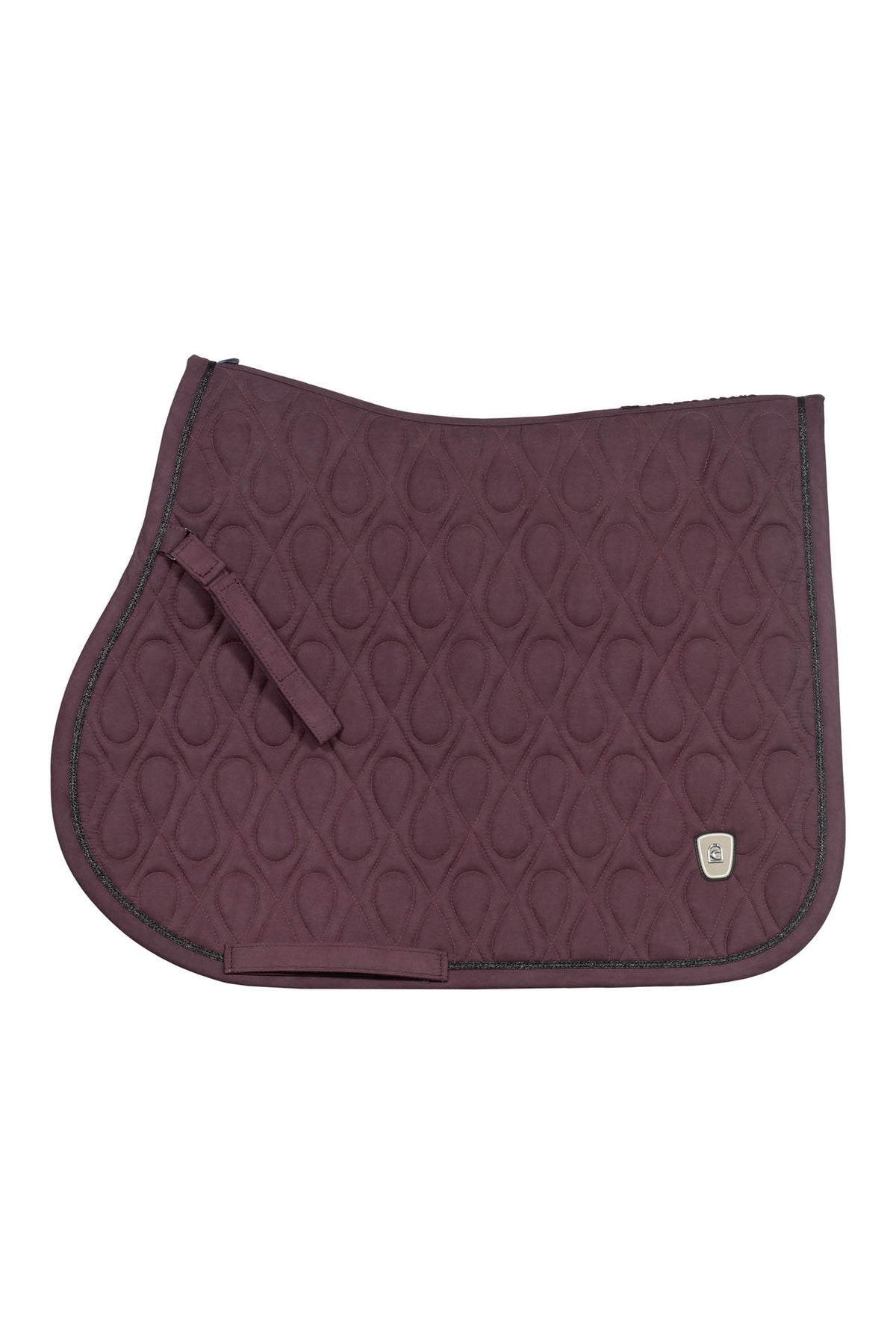 saddle pad CAVALPOLLY elaborate quilting pattern, gold-coloured details
