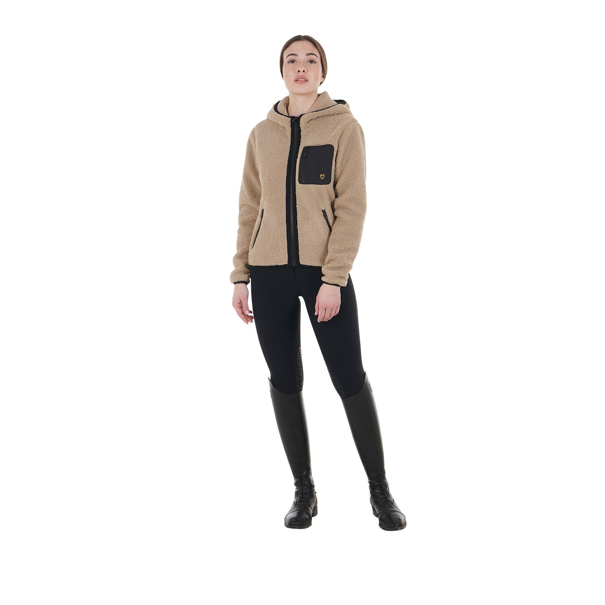 women's sweatshirt in fleece with front pocket INCENSE (16-1010) / XL