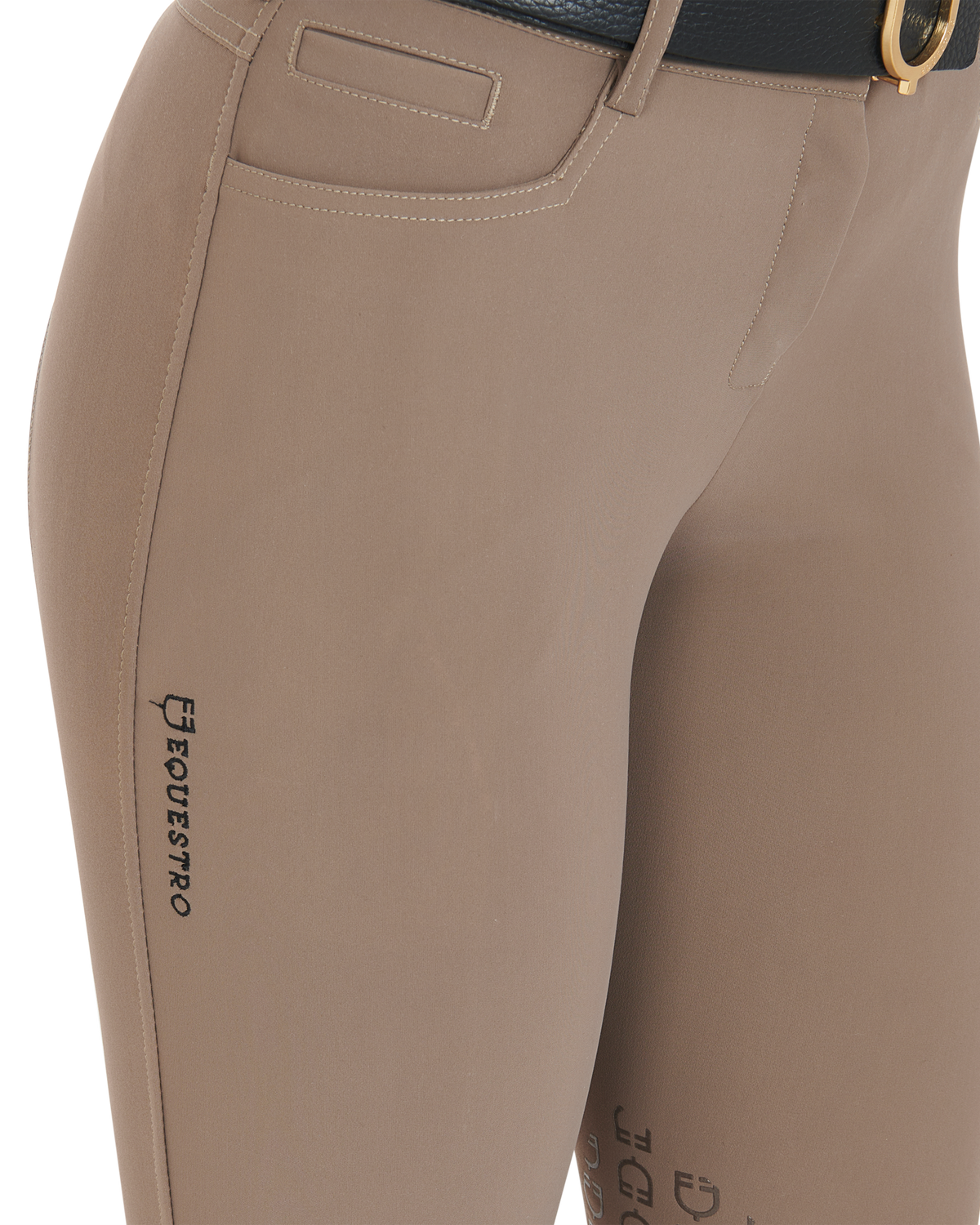 women's slim fit grip breeches with logo