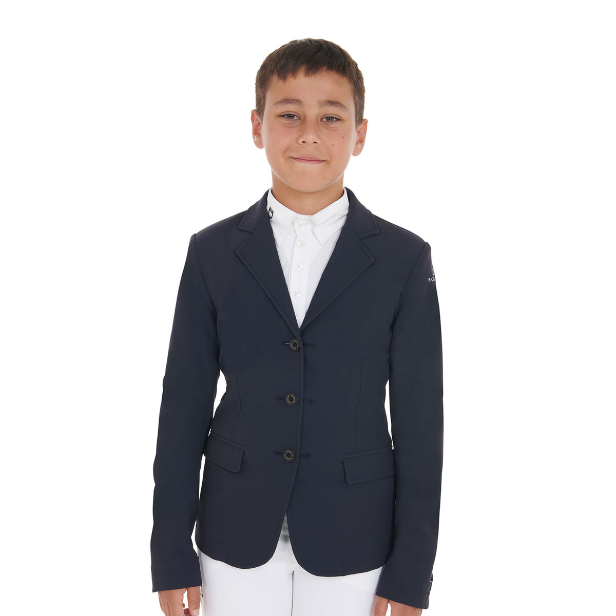 kids' competition jacket with three buttons