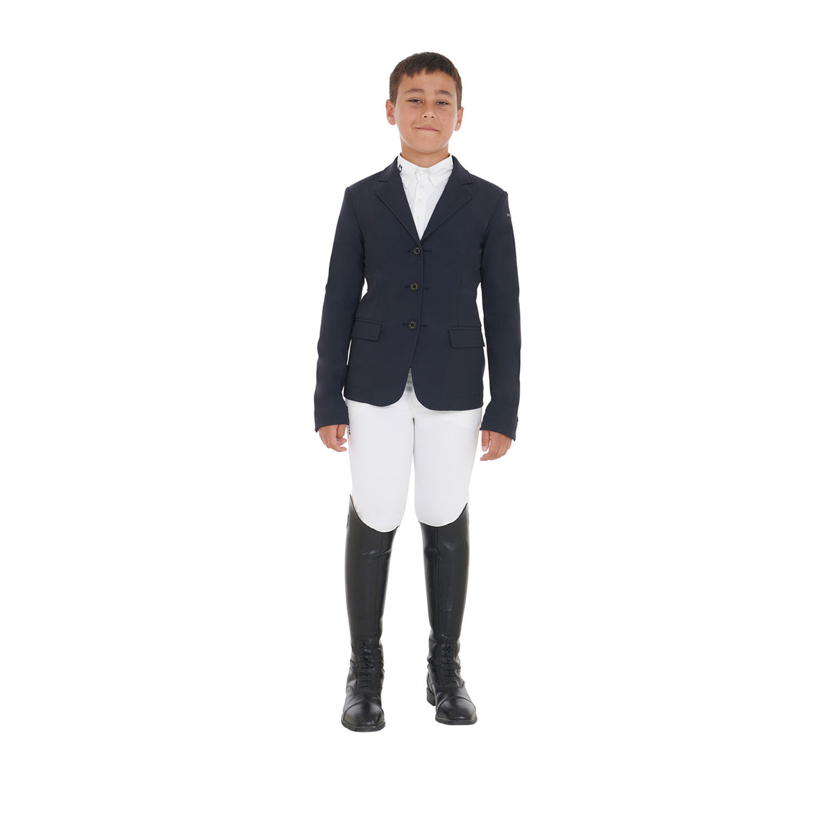 kids' competition jacket with three buttons
