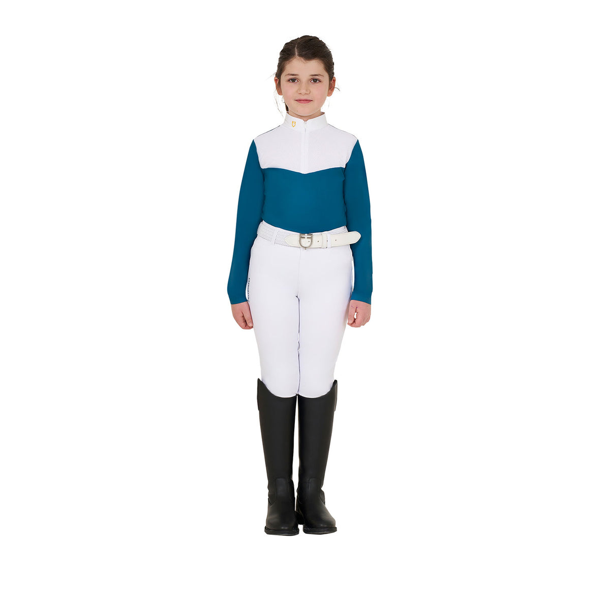 girls' long-sleeved polo shirt