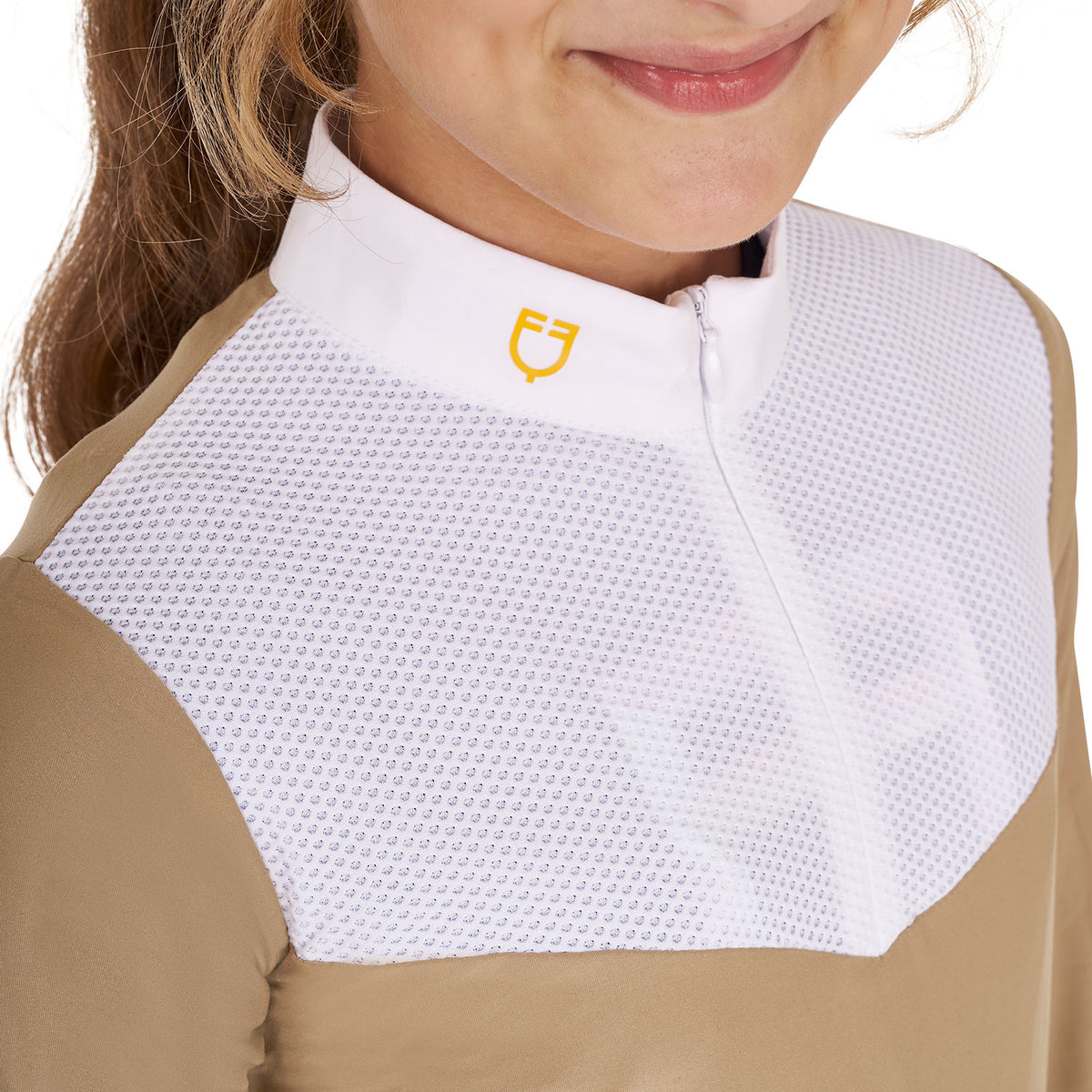 girls' long-sleeved polo shirt