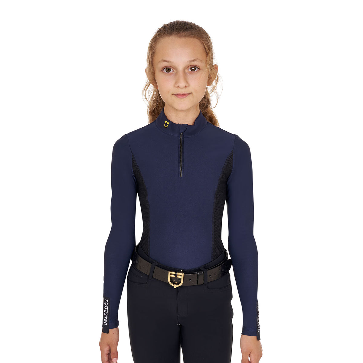 girls' long-sleeved training base layer