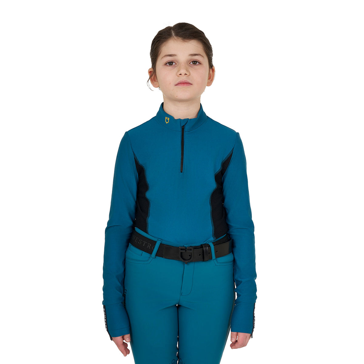 girls' long-sleeved training base layer
