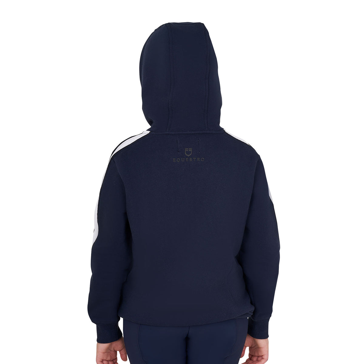girls' cotton hoodie with front zip