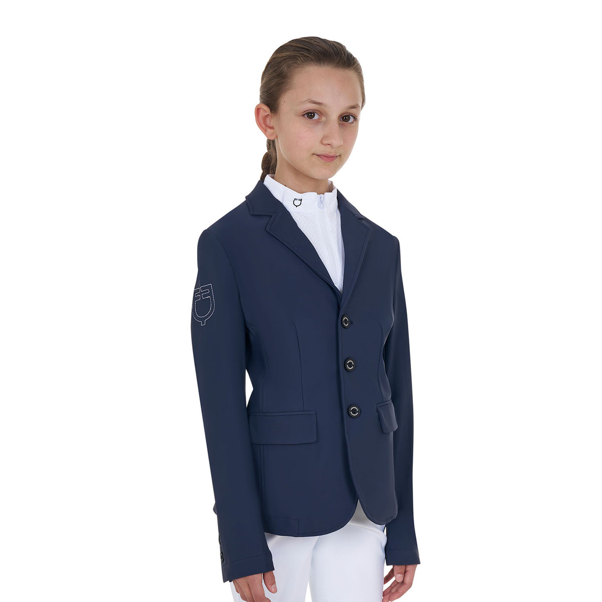 kids' jacket with four buttons BLACK / 8 YEARS