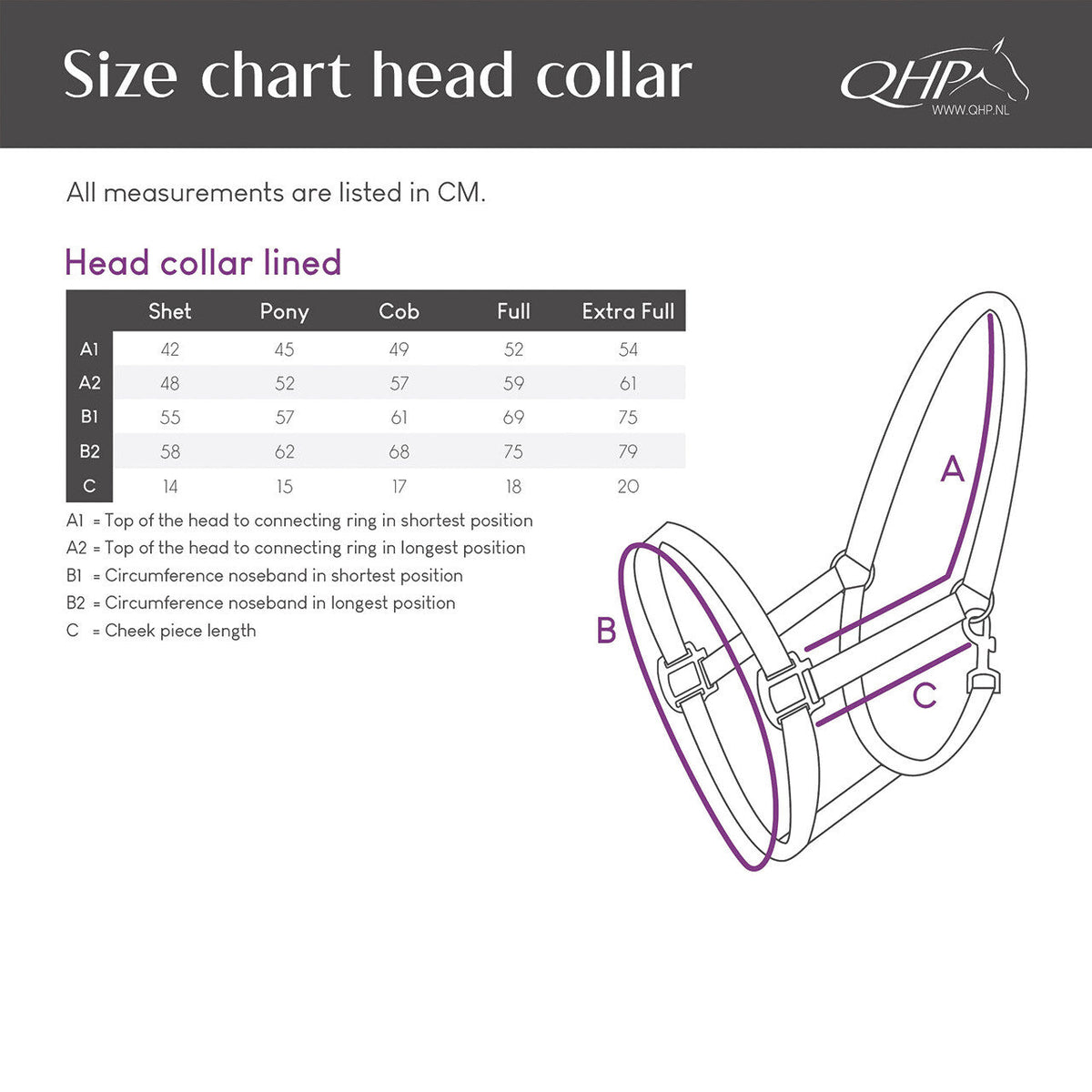 Head collar lined