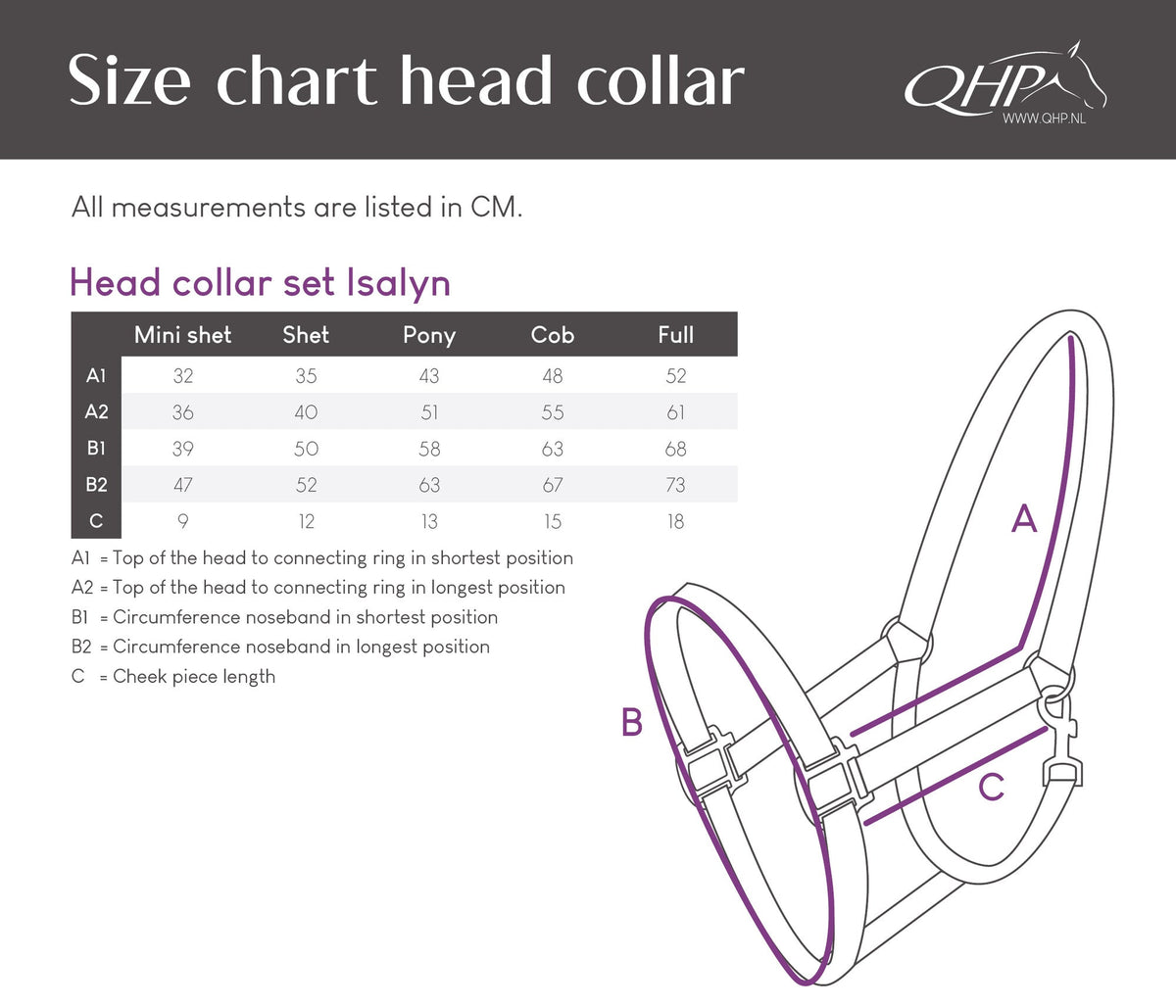 Head collar set Isalyn