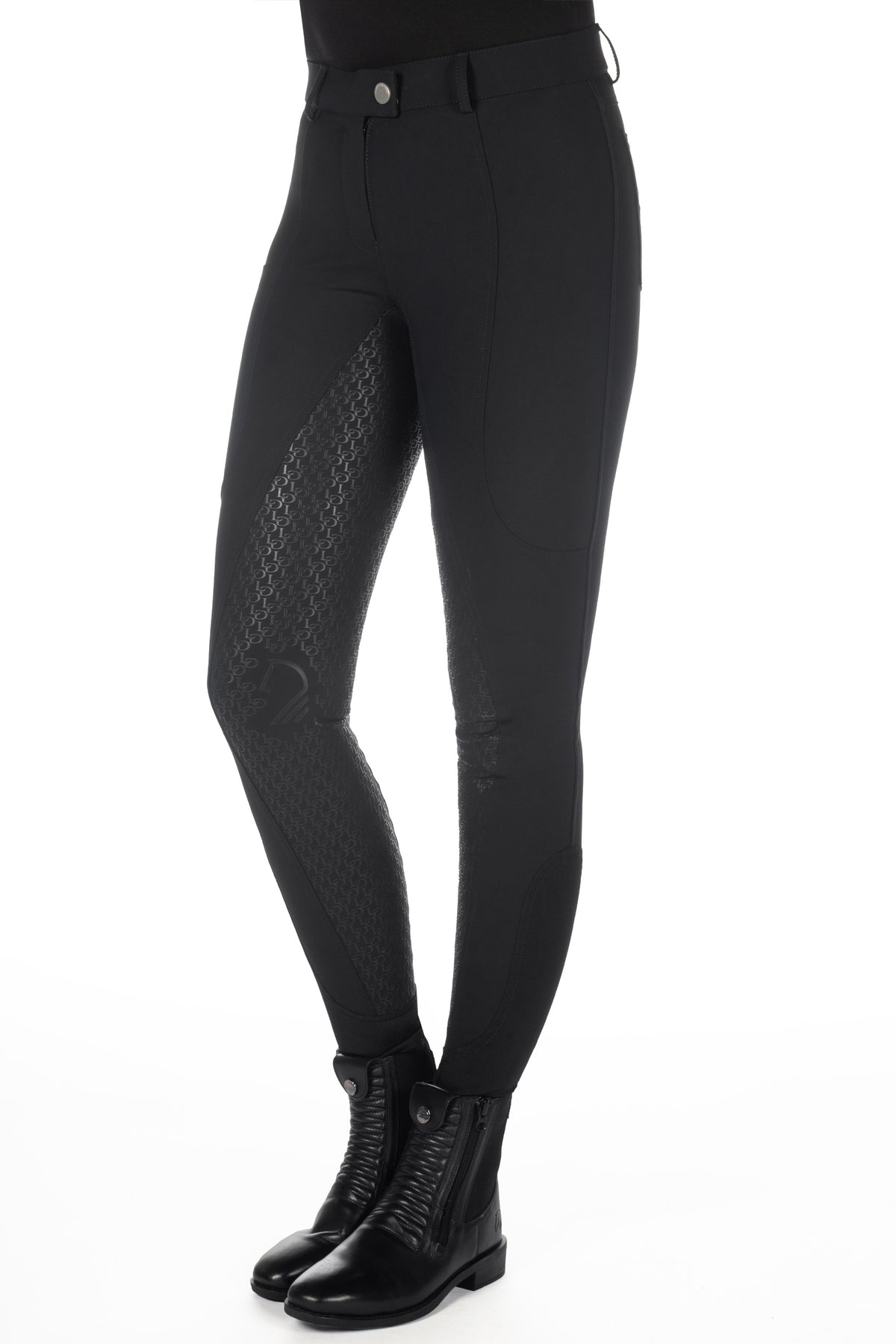 riding breeches -amalfi- silicone full seat 9100 black / EU46/UK36/US34