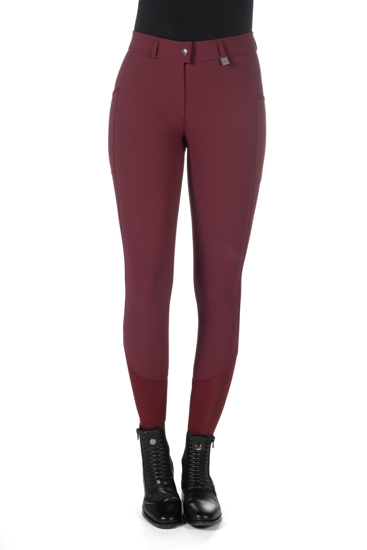 riding breeches -livigno- silicone full seat 3296 bordeaux / EU46/UK36/US34