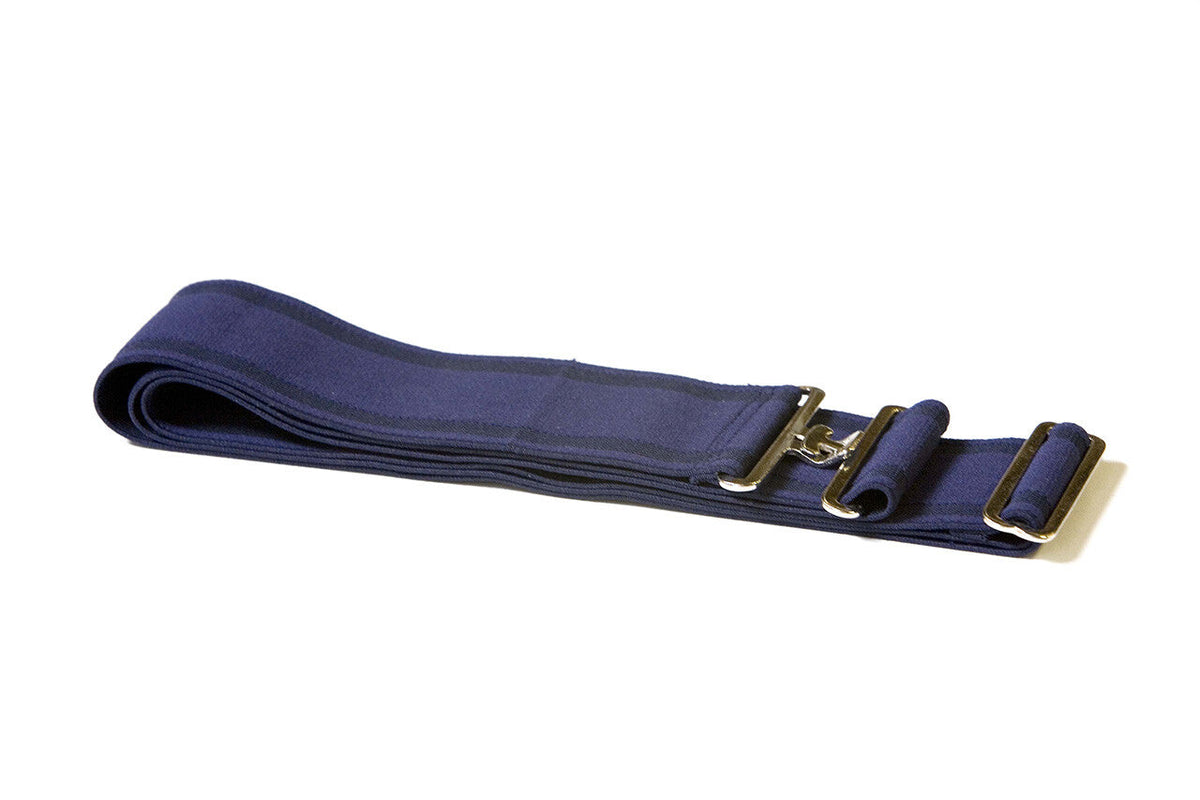 Elasticized rug strap