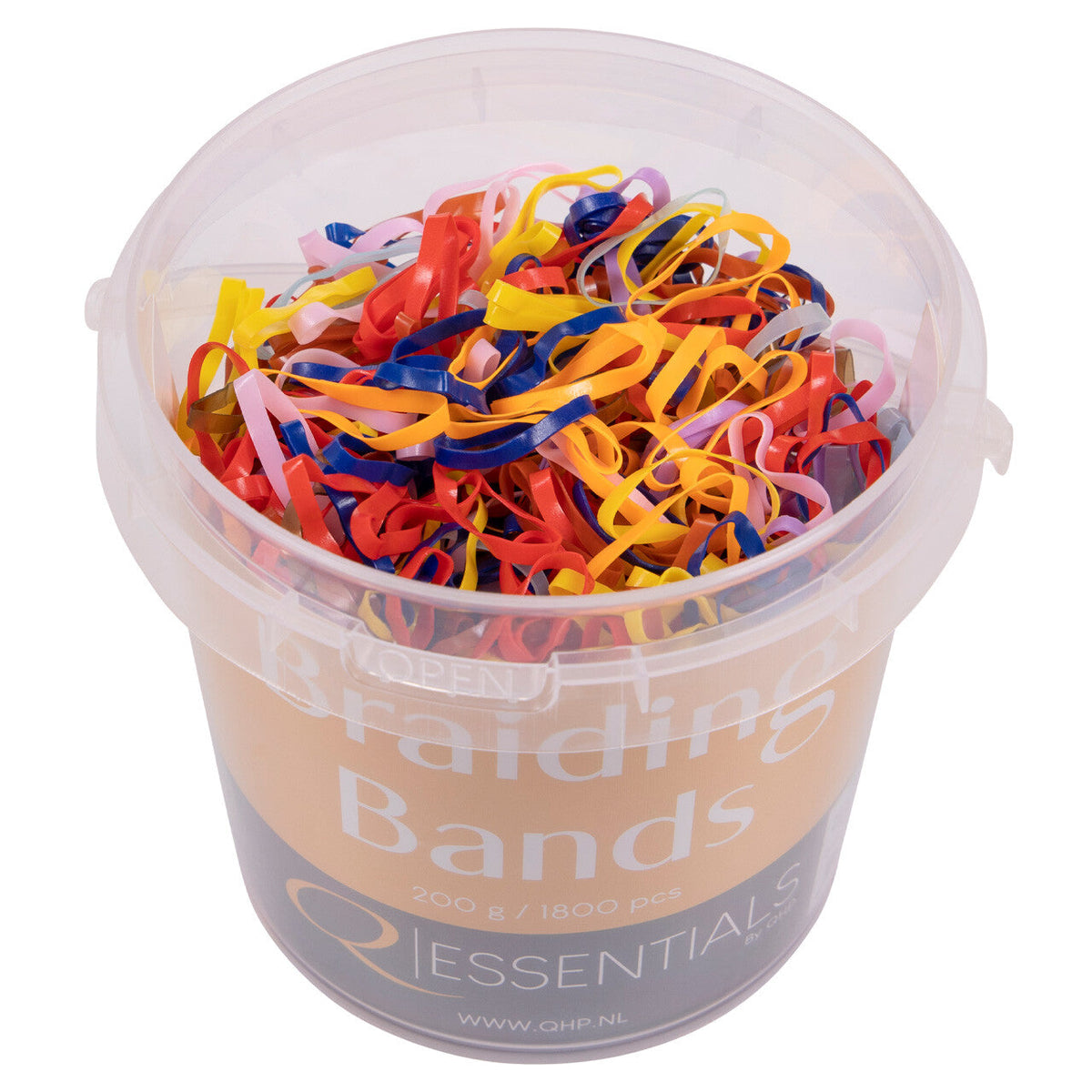 Rubber braiding bands wide bucket