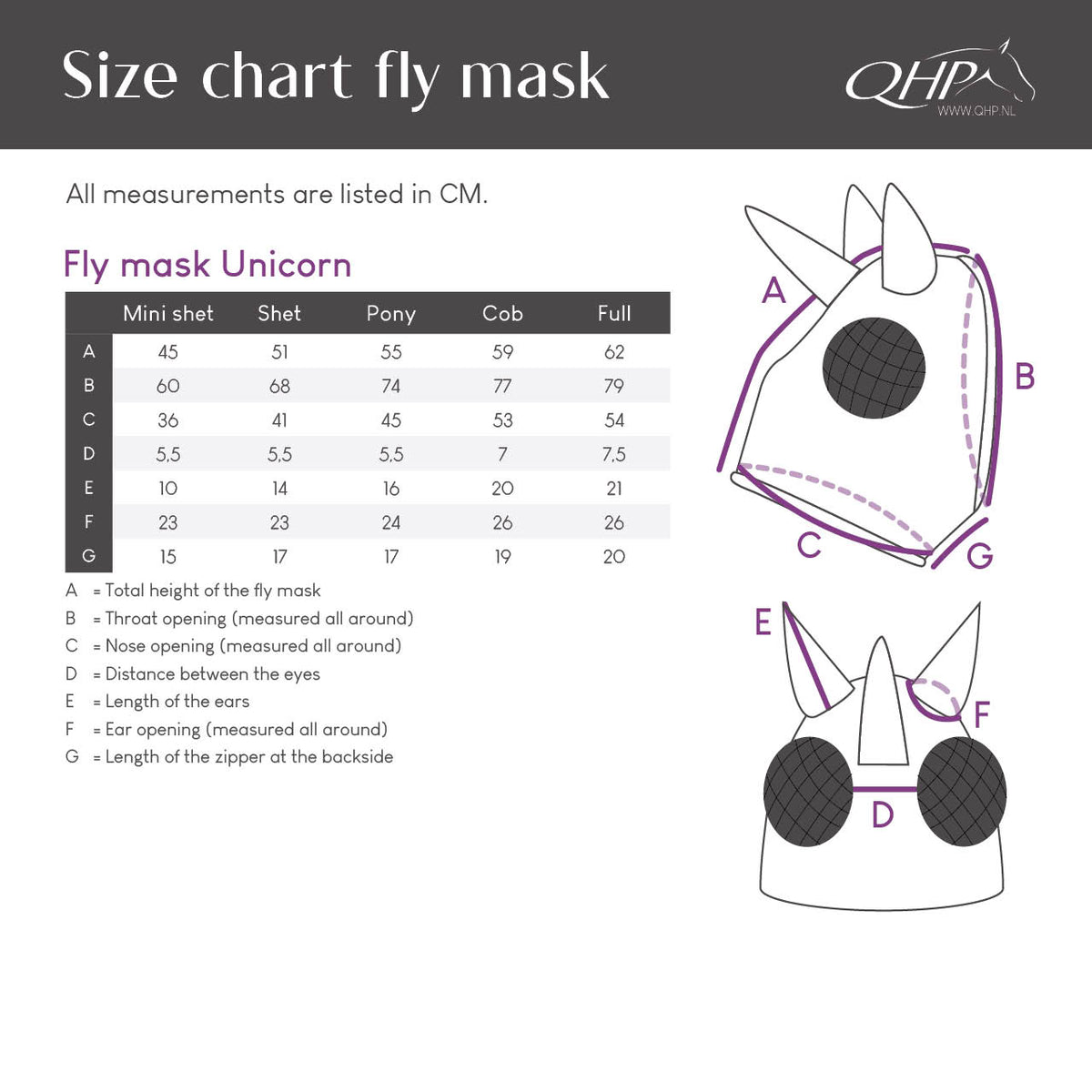 Fly mask Super bug Unicorn