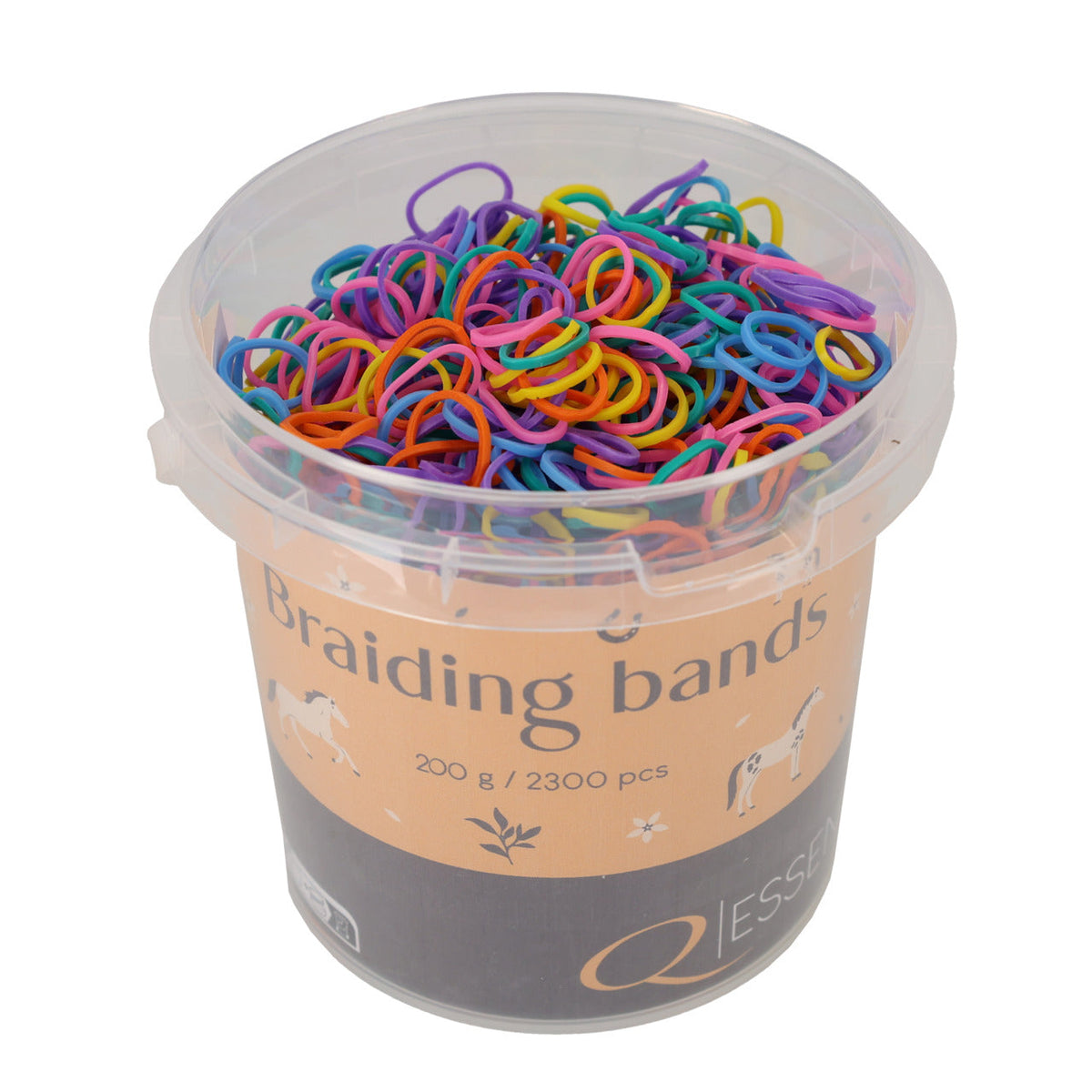Rubber braiding bands bucket