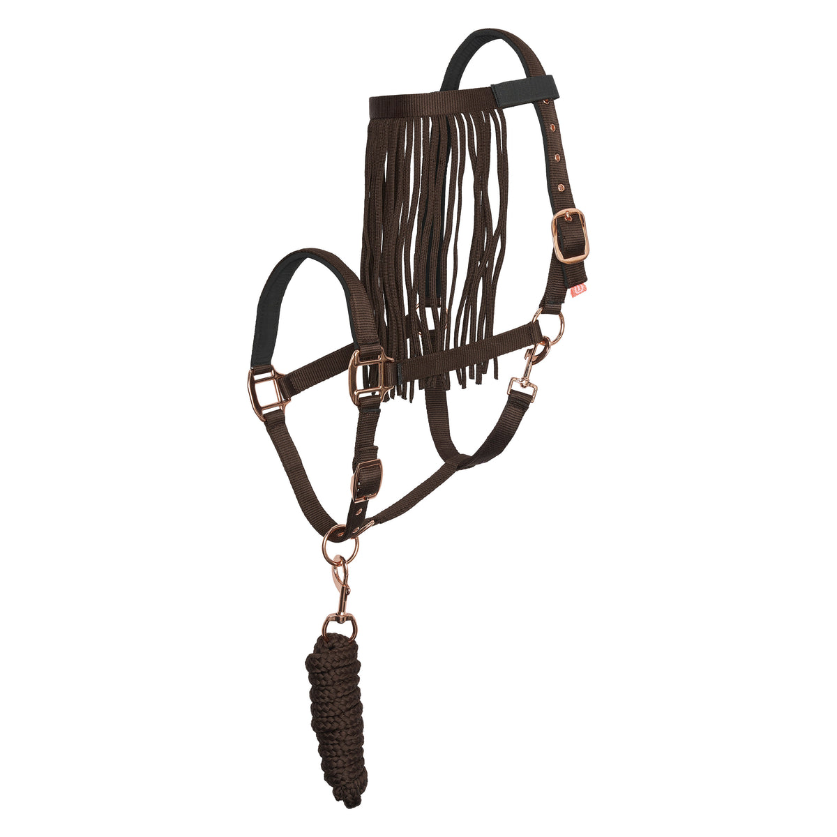 Set of headcollar, lead rope and flyfringes IRH