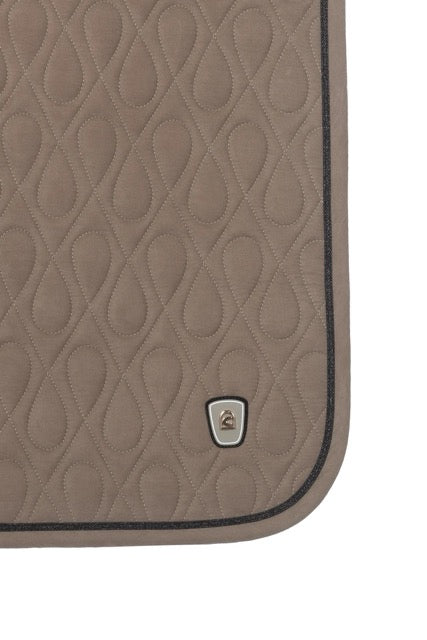 saddle pad CAVALPOLLY elaborate quilting pattern, gold-coloured details