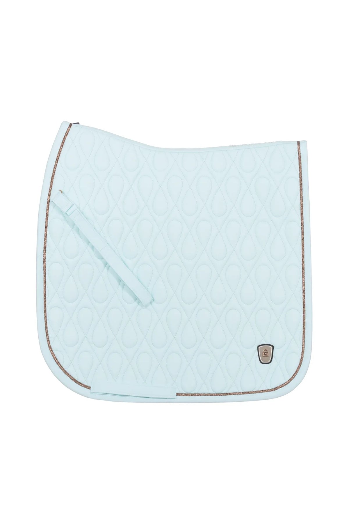 saddle pad CAVALPOLLY elaborate quilting pattern, gold-coloured details