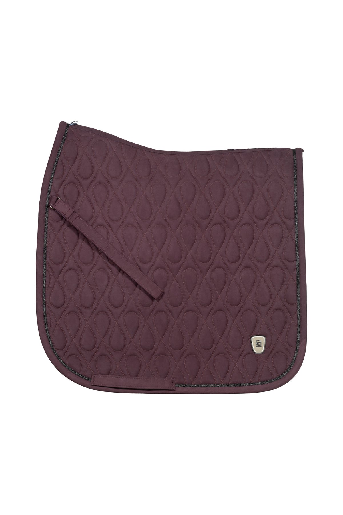 saddle pad CAVALPOLLY elaborate quilting pattern, gold-coloured details
