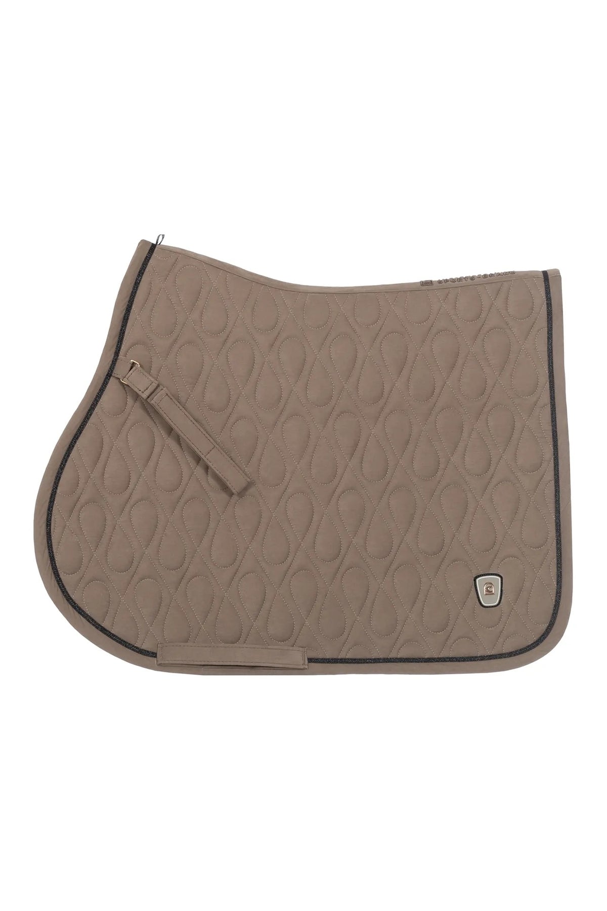 saddle pad CAVALPOLLY elaborate quilting pattern, gold-coloured details