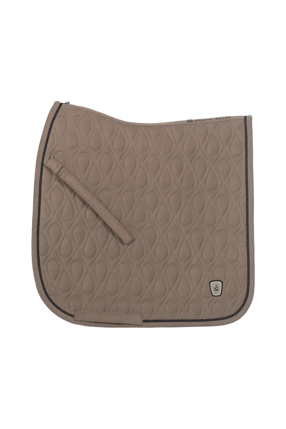 saddle pad CAVALPOLLY elaborate quilting pattern, gold-coloured details
