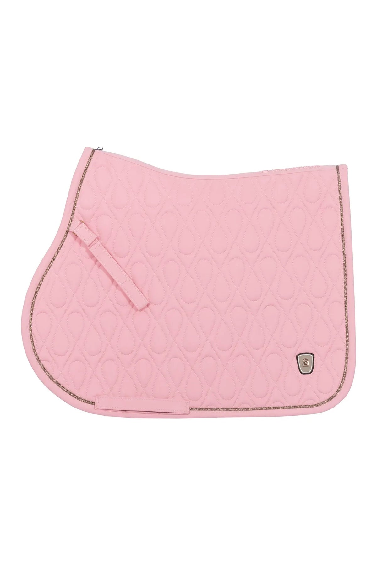 saddle pad CAVALPOLLY elaborate quilting pattern, gold-coloured details