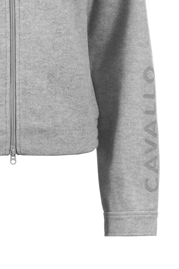 jacket CAVALRABI - Modern boxy jacket with hood and wool look