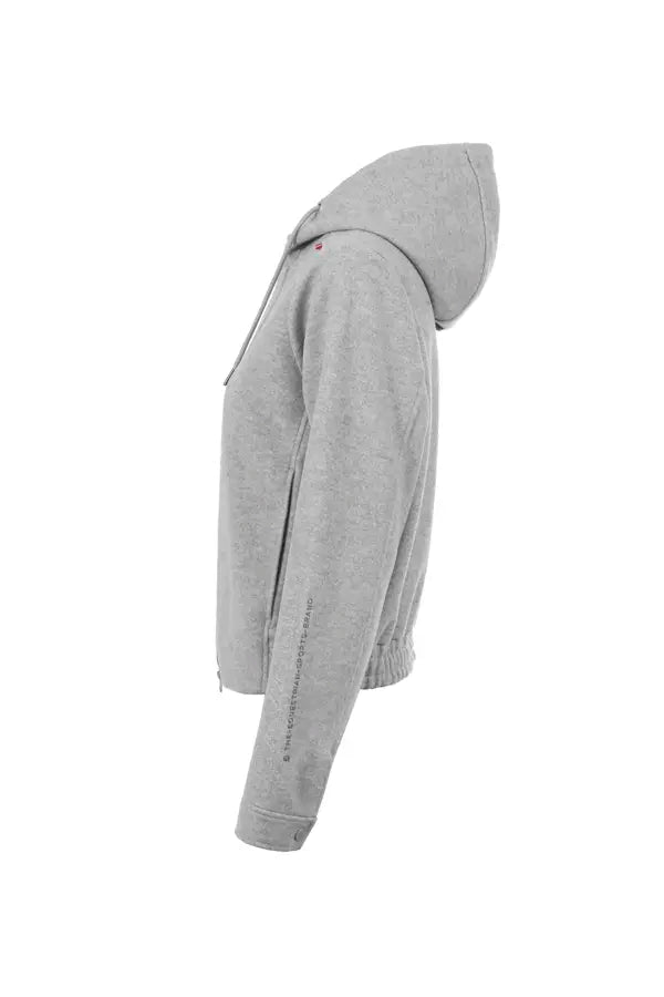jacket CAVALRABI - Modern boxy jacket with hood and wool look