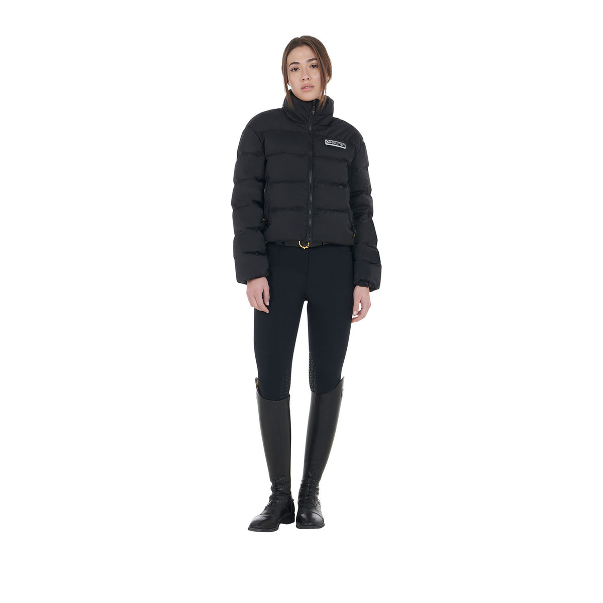 women's cropped down jacket stretch fabric