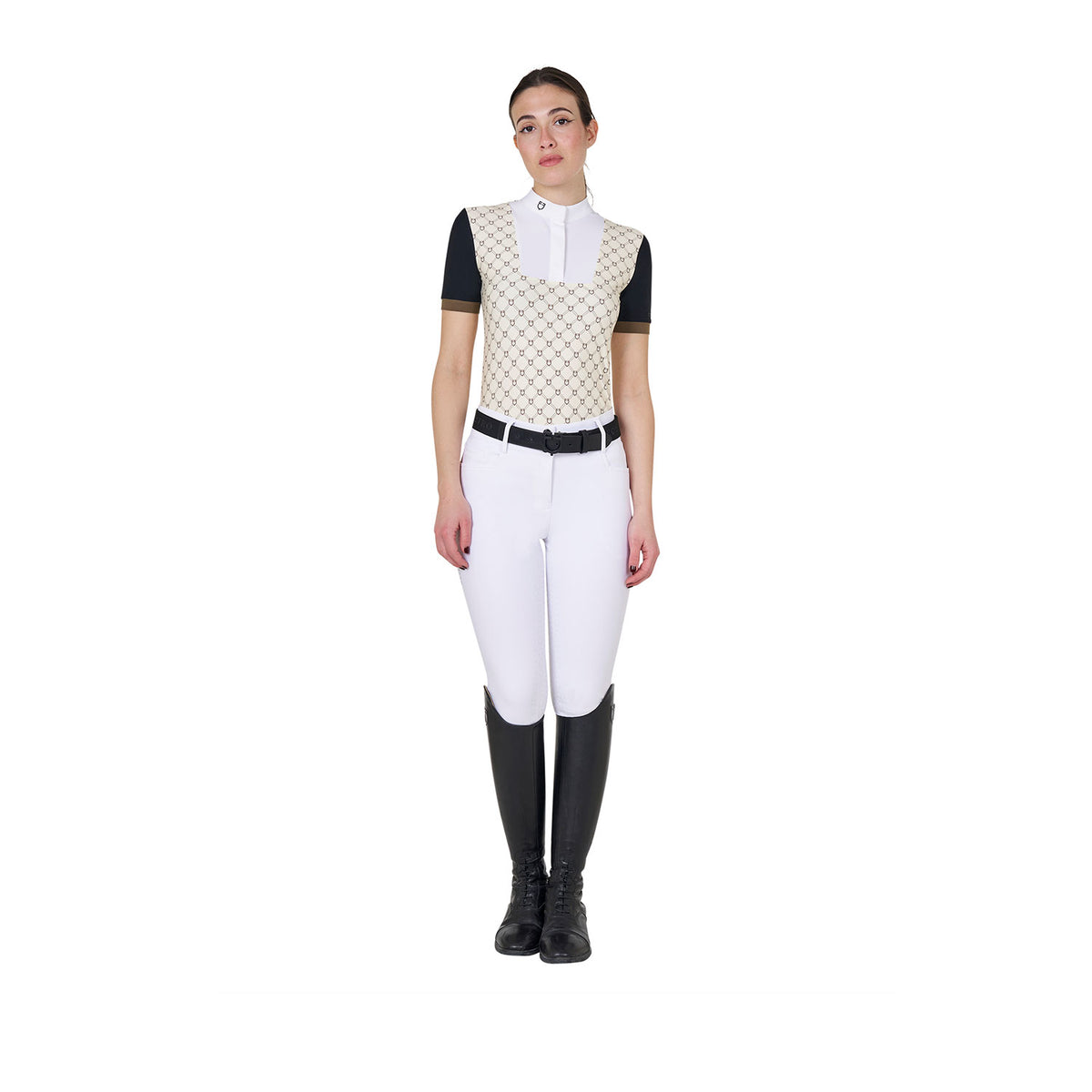 women'sshort-sleevedcompetitionpoloshirtwithmonogramprint ANTIQUE
WHITE
(11-0105) /
WALNUT
(18-1112) / XL