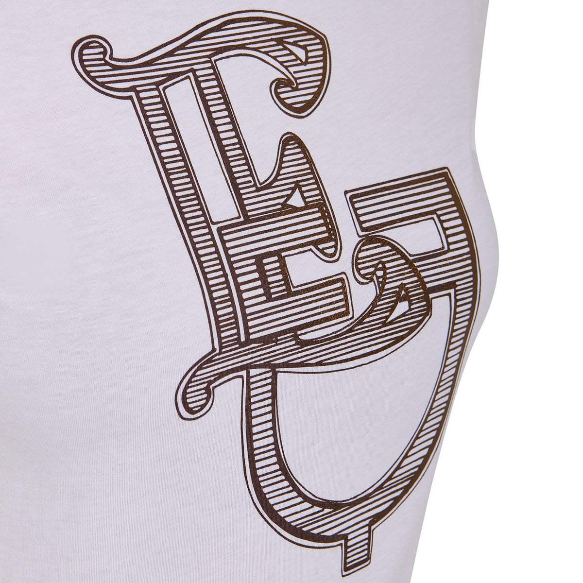 women's lamina monogram cotton t-shirt WHITE / XL