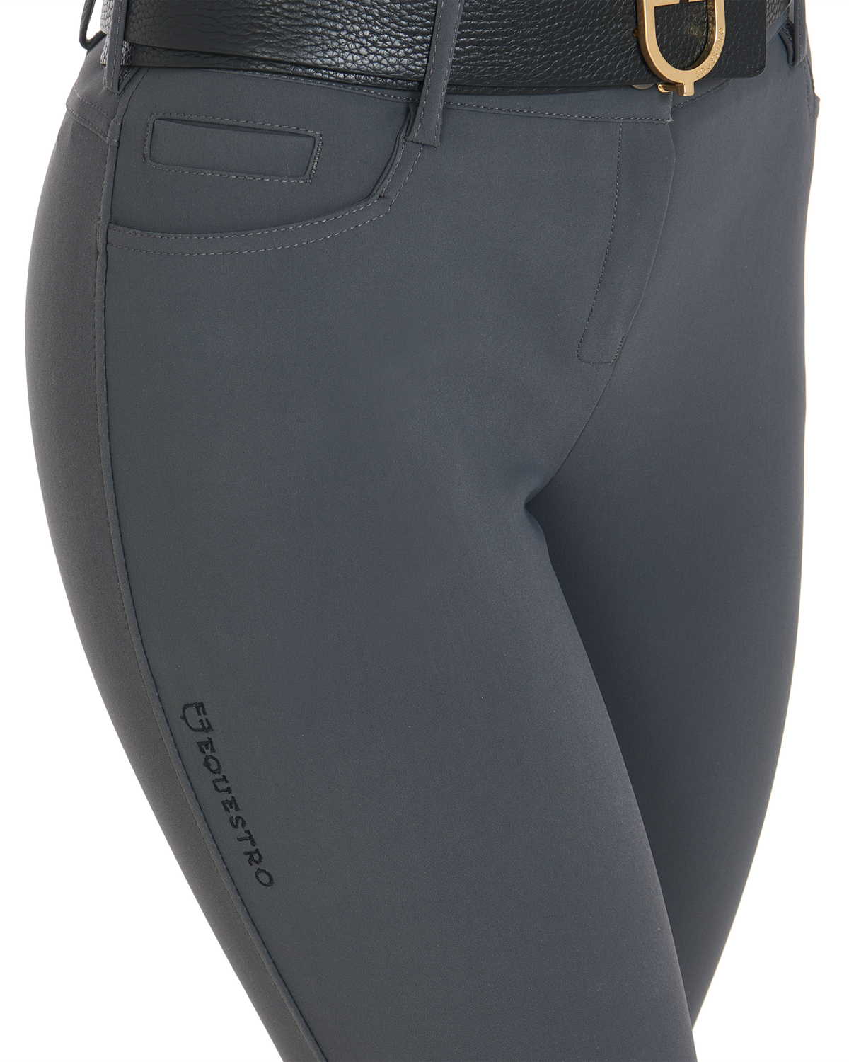 women's slim fit grip breeches with logo