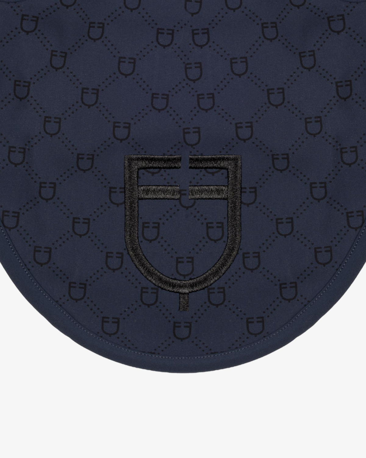 fly veil with monogram print