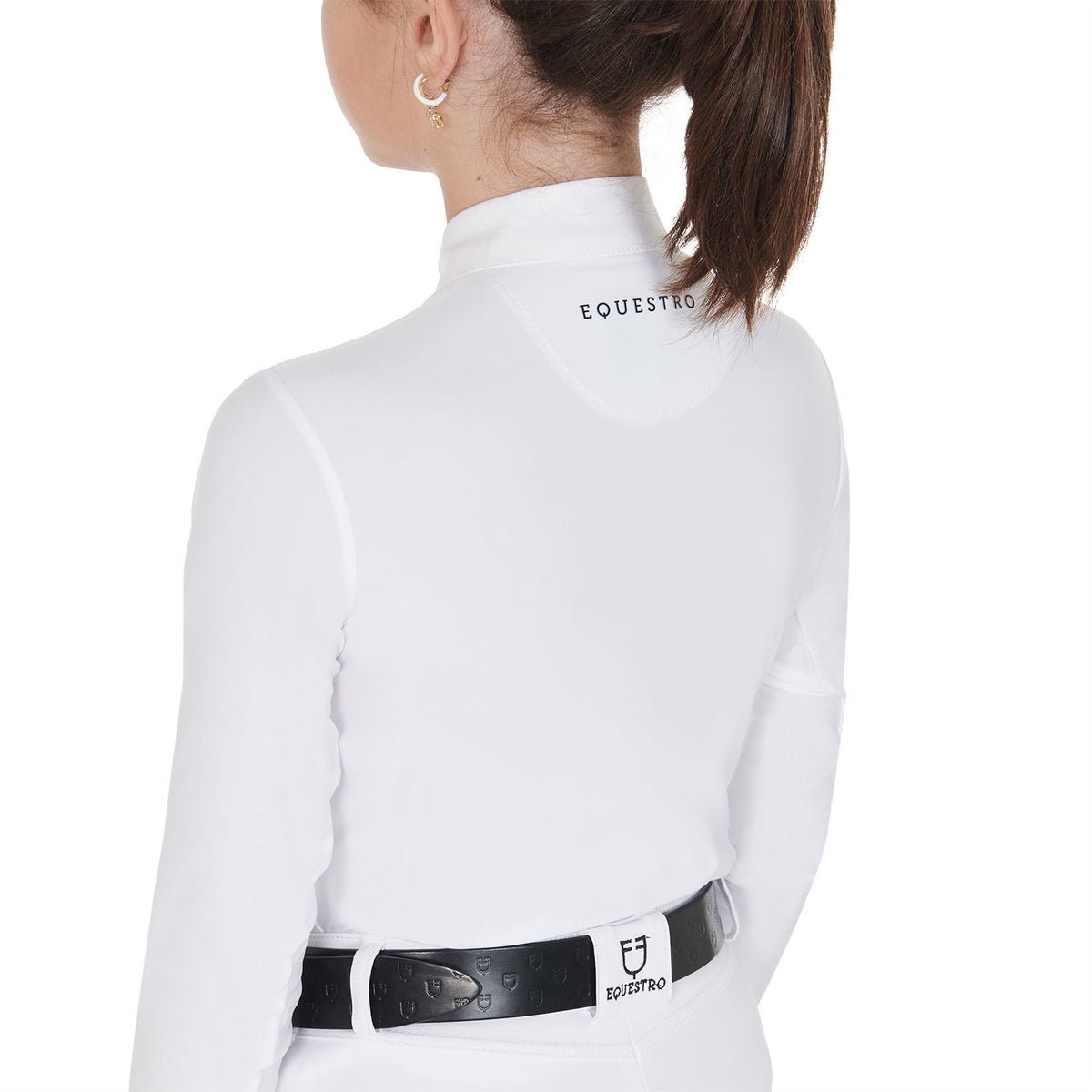 girls' long-sleeved polo shirt