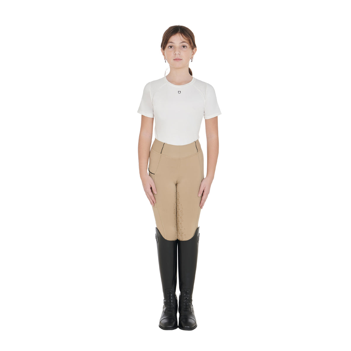 girls' slim fit grip leggings with logo INCENSE (16-1010) / 14 Years