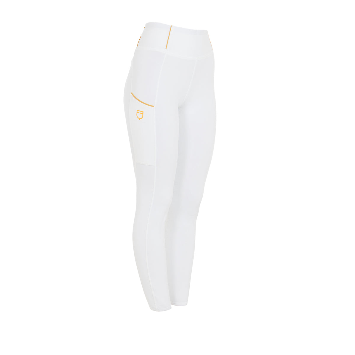 girls' slim fit grip leggings with logo WHITE / 14 Years