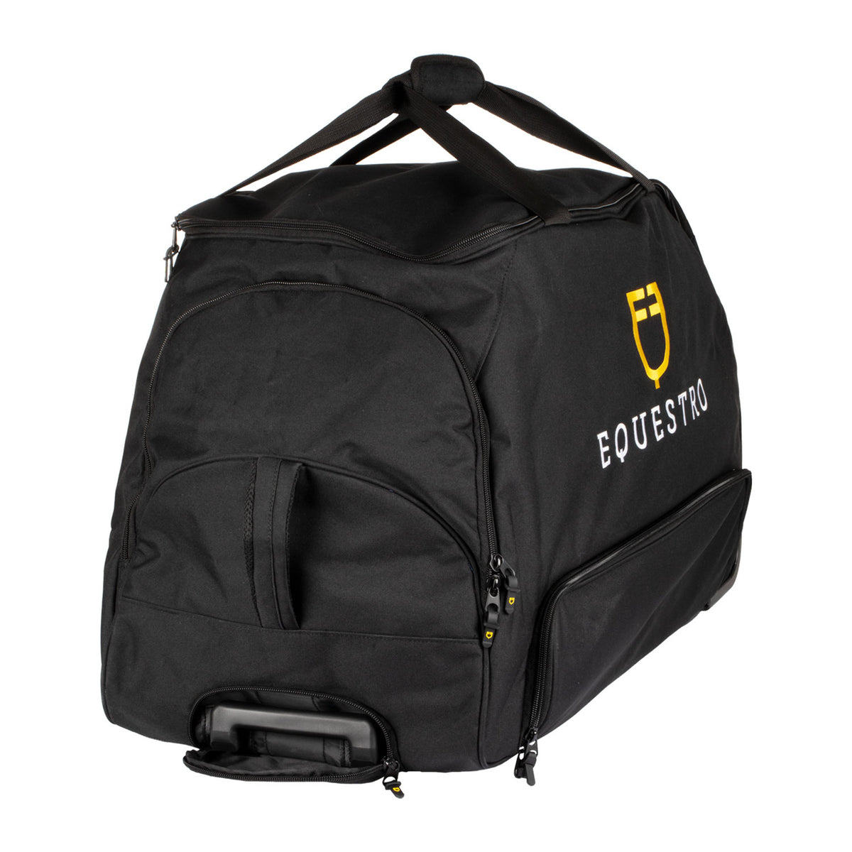 Trolley bag embroidered logo BLACK