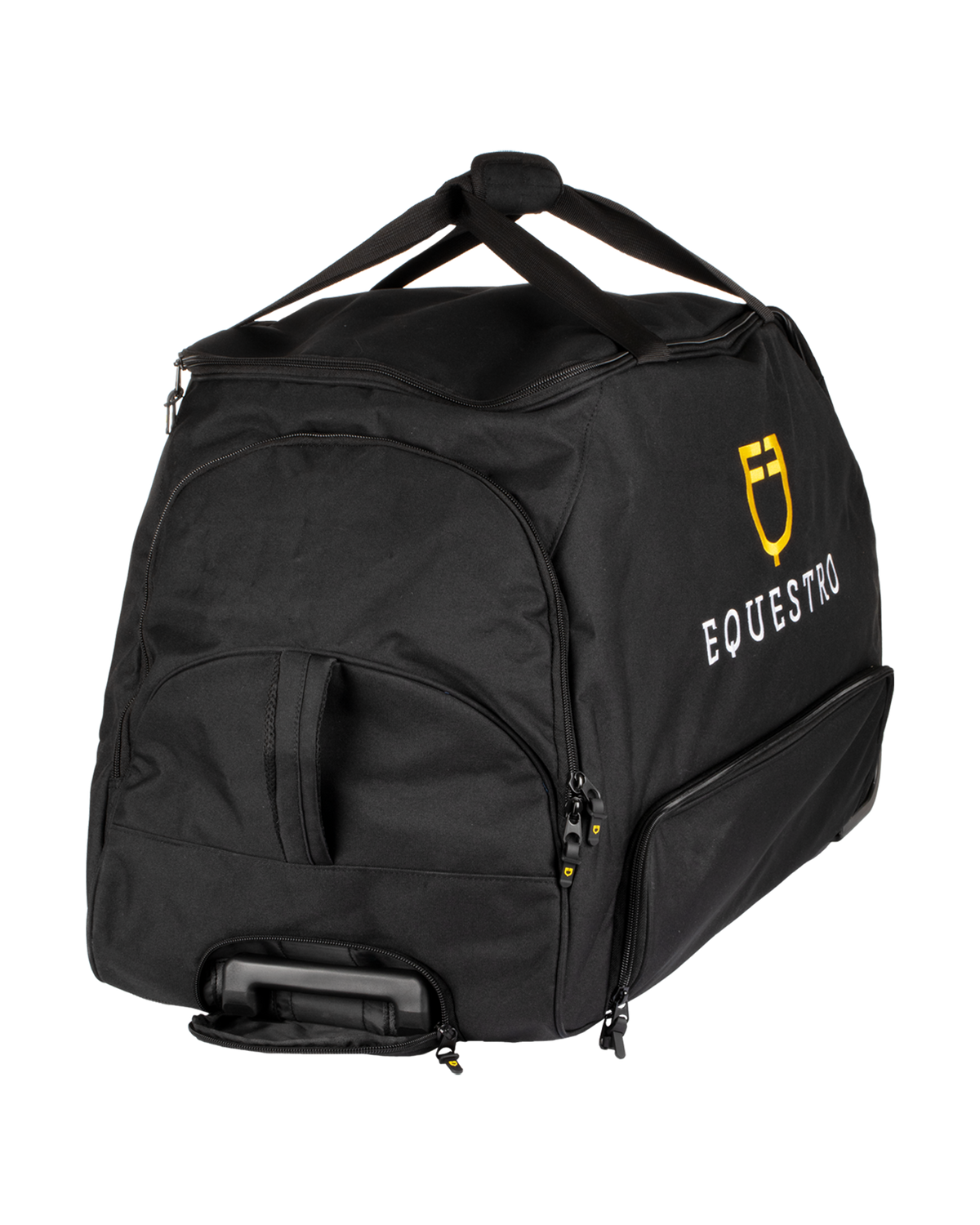 Trolley bag embroidered logo BLACK