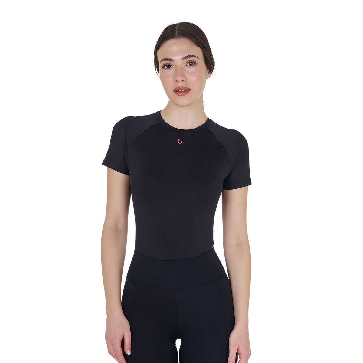 Women's slim fit technical training t-shirt BLACK / XL