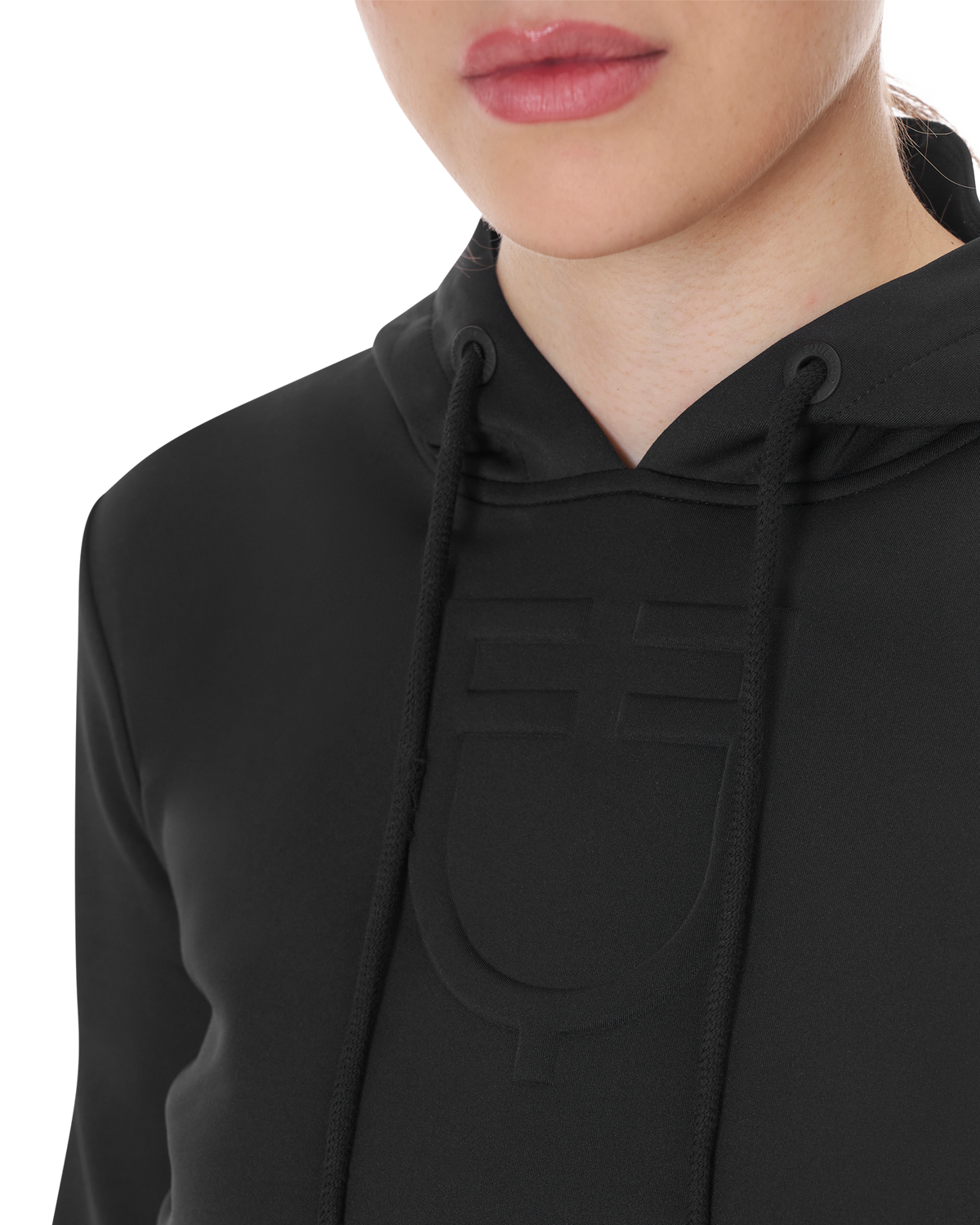 Women's cut out hoodie BLACK / XL